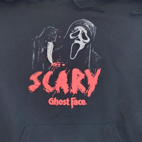Ghost Face Other - Ghost Face Scary Movie Graphic Hoodie Black Men's M